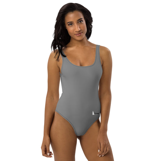 ZW Grey One-Piece Swimsuit ANR:13009 ZeilenWind