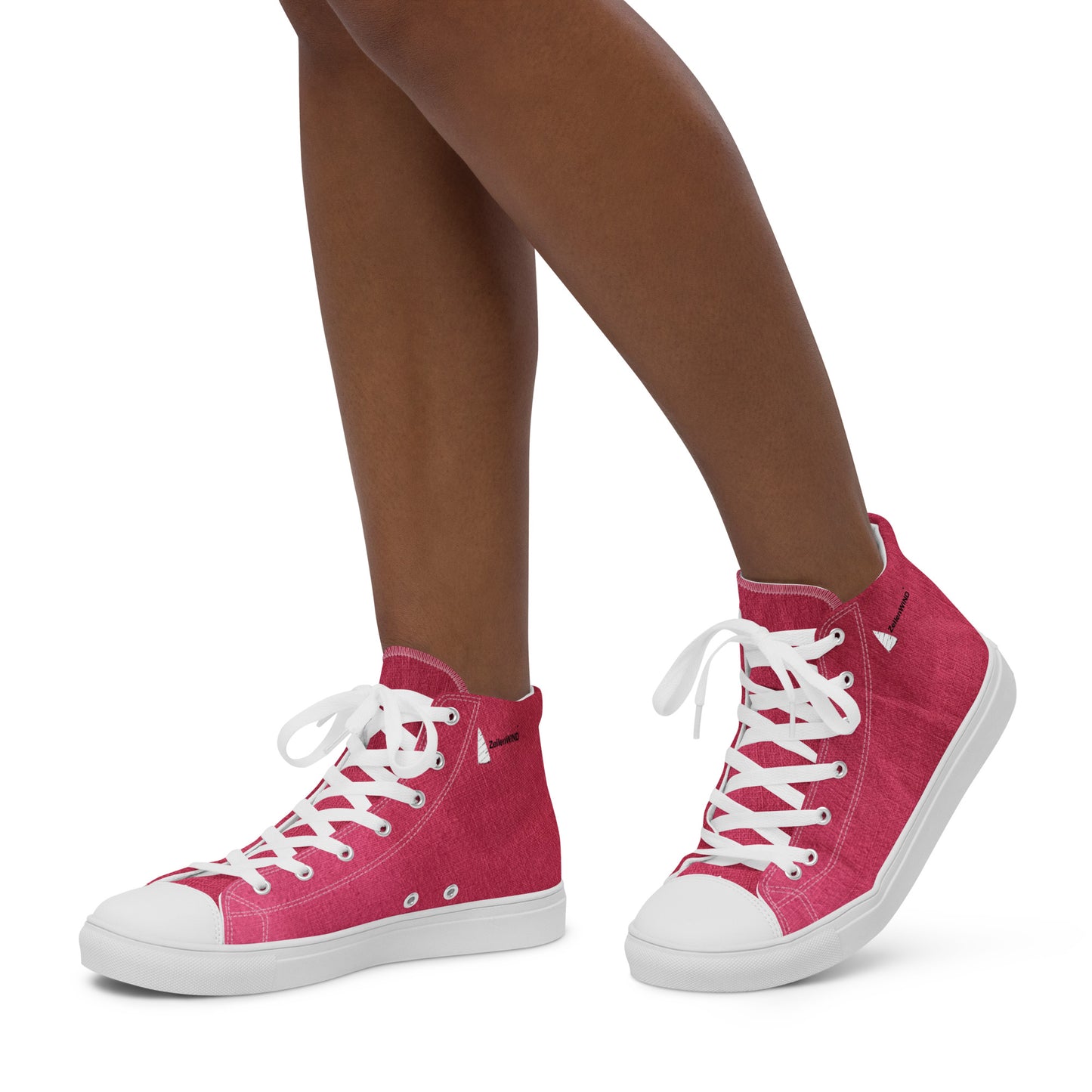 MYART ZW red Women’s high Wind Leinenschuhe shoes  ANR:24005 ZeilenWind